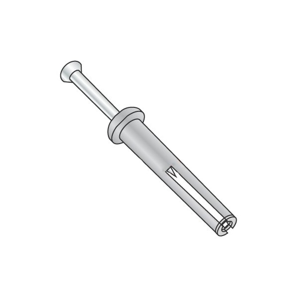 Newport Fasteners Nail Drive Anchor, 1/4" Dia., 1-1/2" L, Alloy Steel Zinc Plated, 100 PK 956067 - main